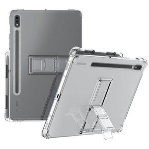 [ARAREE]갤럭시탭S8 케이스 펜수납 투명 4단 거치 플렉실드