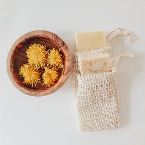 천연 비누망 거품망 순면 주머니 비누받침대