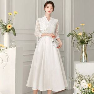 [시크라인]드올린 레이스 철릭 원피스(CLMAO77)