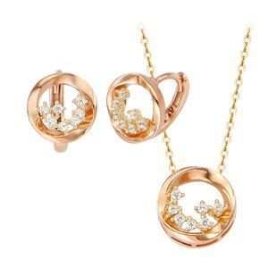 [골드리아] 14k/18k 베라썸 여성 목걸이 귀걸이 세트