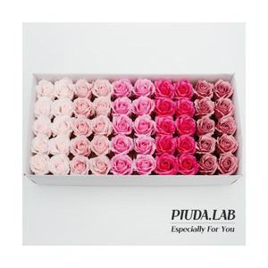 3겹장미비누꽃50송이 5색혼합 핑크계열/비누꽃재료 사탕부케 도매