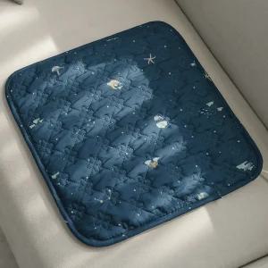 한일전기 전기 방석 양면 밤하늘고래 네이비 1인용