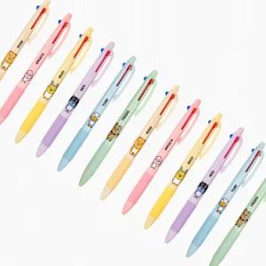 카카오프렌즈 3색 볼펜 / 10개 묶음상품 (캐릭터별6종+랜덤4종) / 라이언 어피치 무지 튜브 네오 프로도 / 카카오3색볼펜