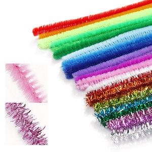 모루 레인보우 단색 반짝이 1봉 철사 만들기 꾸미기 색상랜덤