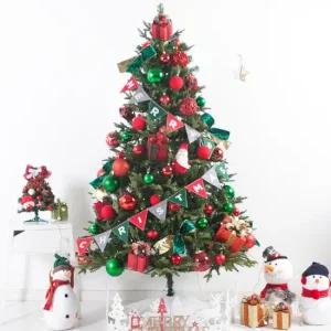 크리스마스 트리 나무 장식 풀세트 고급 트레이선물볼연그린 180cm  단면) 성탄절 PE PVC 대형 소품 용품