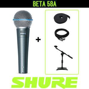 슈어 BETA58 유선 마이크 SHURE BETA58A 탁상용 스탠드 패키지