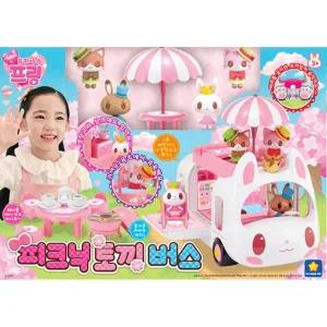 [원더키드]프린세스 프링 피크닉 토끼버스 버스장난감