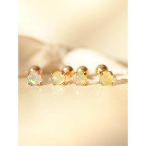 [미니멀피어싱]14K 천연 오팔 피어싱 귀걸이