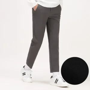 따뜻한 겨울 기모 본딩 스판 슬랙스 9부 팬츠 ABCP-6273