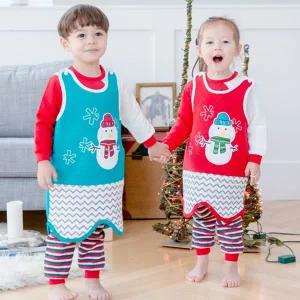 [보리보리/아이숲]눈사람 수면조끼