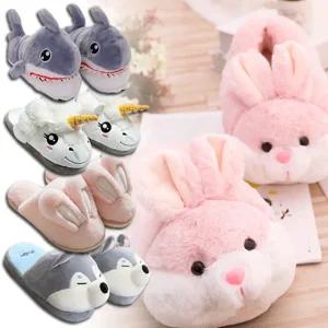 동물 실내화 실내 슬리퍼 상어 강아지 토끼 거실화 거실 층간소음 학교 천 룸슈즈