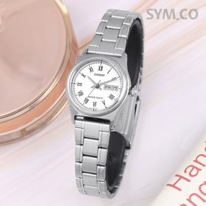 LTP-V006D-7B 카시오 클래식 데이데이트 여성 메탈 시계 c150