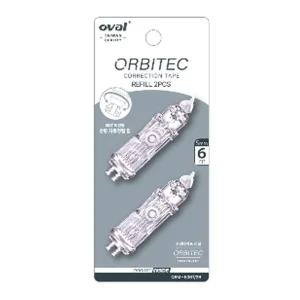 오발 수정테이프 리필 2개입 5mm x 6m