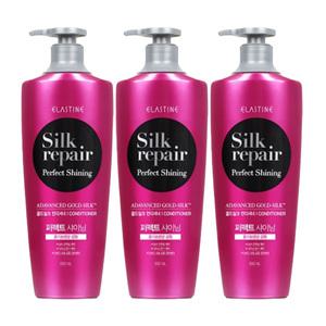 엘라스틴 실크리페어 퍼펙트샤이닝 골드실크 컨디셔너, 550ml, 3개