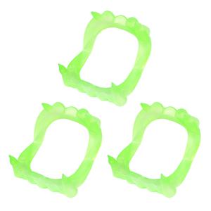 플라스틱 드라큘라 이빨 3개 세트 할로윈 파티 소품