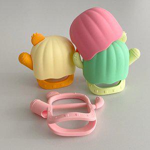 [라비베베] 신생아 선인장 치발기 아기 글러브 손목치발기(케이스 포함)