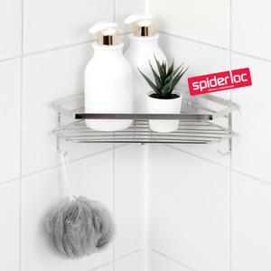 [스파이더락] 올스텐 스마트접착 욕실 코너선반 /욕실선반