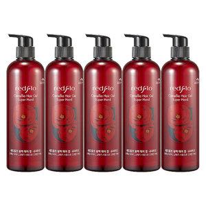 꽃을든남자 레드플로 동백 헤어젤 슈퍼하드 500ml 5개