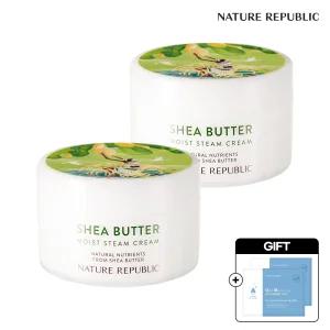 [베스트/네이처리퍼블릭] 마스크팩 증정! 승무원크림 쉐어버터 스팀크림 모이스트 100ml 2개 (중건성) 