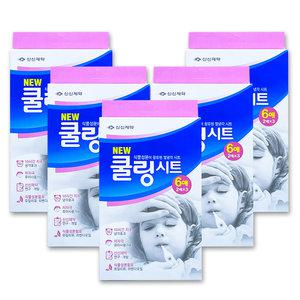 신신제약 쿨링시트 6매X5개 유아 아기 열날때 해열 냉각패치 10시간지속 TB