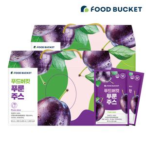 푸드버킷 유산균 넣은 푸룬주스 2박스 (총 60포)