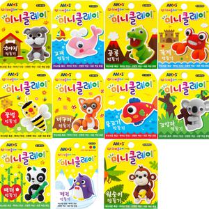 아모스 미니클레이 점토 각종 동물 만들기 세트 클레이