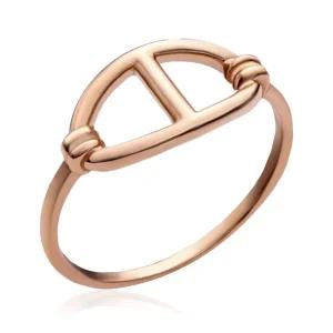 갤러리아 [비앤비골드] 14K 볼륨 샹달 타원 유닛 링크 반지 SRS38355