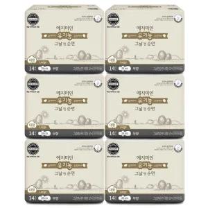 예지미인 생리대 그날엔 순면 대형 14p x6개