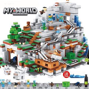 레고 호환 마인크래프트 마이월드 완구 산속동굴 크리퍼 조립 키즈 블럭 시리즈 장난감