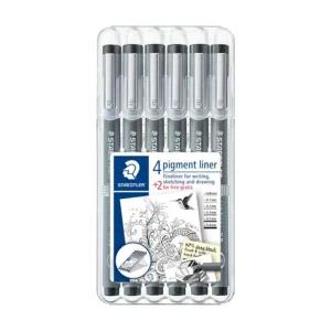 스테들러 드로잉펜 만화펜 피그먼트 라이너 308 SB6P