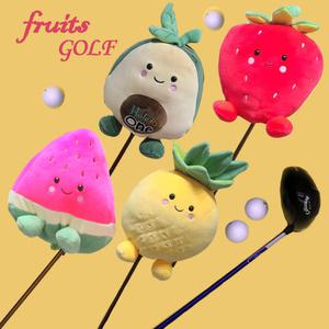 오로라월드 과일 골프커버 헤드 드라이브 캐릭터 수박 파인애플 아보카도 딸기 캐릭터 인형 커버