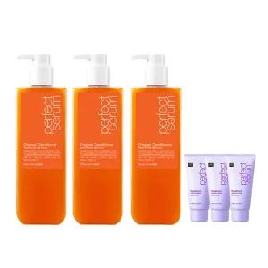 미쟝센 퍼펙트 세럼 컨디셔너 오리지널, 680ml, 3개 + 증정 (세럼 매직스트레이트 트리트먼트 30ml, 3개)