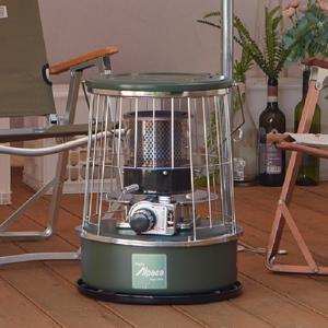 알파카 캠핑 기름 난로 APC-J77KK 카키 등유 히터 심지 석유