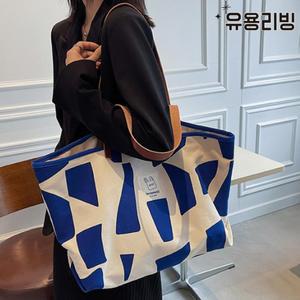 빅사이즈 쇼퍼백 패브릭 보부상 기저귀 가방 천가방