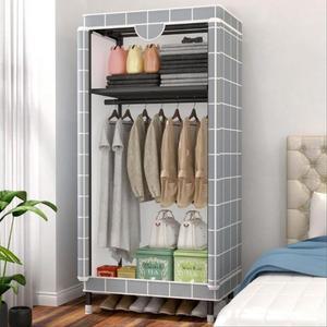 [라일리] Rly 철제 간이 비키니 커버 시스템 조립식 미니 옷장 행거