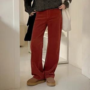 [코코블랑] 포비 와이드 코듀로이 팬츠