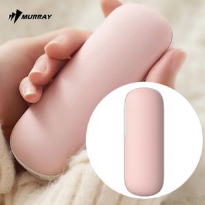 머레이 (보송이_핑크) 고속 양면 발열 손난로 보조배터리 충전식 전기 전자 핫팩 휴대용 손날로