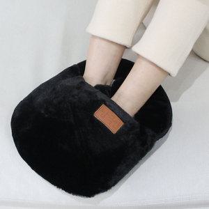 Hanyang 부드럽고 따뜻한 충전식 온수 발찜질기 블랙밍크/발히터 발난로 사무실발난로 발핫팩 발온열기