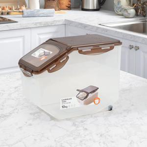 II 락앤락 쌀통 10kg 브라운 ( 쌀보관통 쌀통 잡곡통 밀폐용기 보관