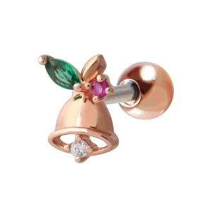 써지컬 스틸 징글벨 크리스마스 피어싱 한쪽