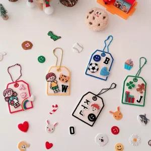 아트박스 올패턴 와펜 꾸미기 네임택 이름표 키링