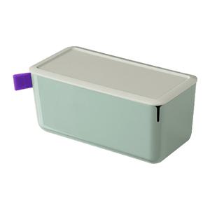 델리 Xdomo 팬트리 직사각 오거나이저 다용도 수납함, 1.1L, 라이트그린, 1개