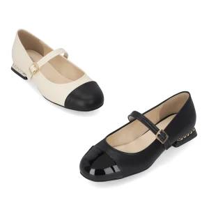 엘칸토 인텐스 여성 투톤 메리제인 플랫 2cm LCWD05I413