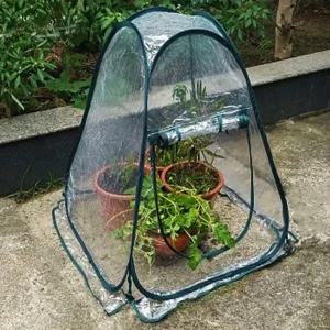 원터치 길고양이 비닐 하우스 투명 급식소 겨울 마당