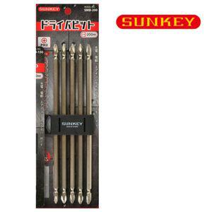 십자비트 스크류 임팩 육각 S2재질 200MM 5PCS 1세트 더블비트 토션드라이버