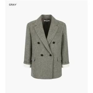 [롯데백화점]나이스클랍 배색 포인트 반더블 자켓 (N241XWJ173)