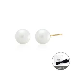 [모룬] (11월베스트) 당일발송 14K/18K 8mm 진주 원포인트 귀걸이 한쌍 MOE39747