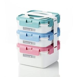 [하이디앤] 피크닉 찬합세트 3단 화이트 1P 피크닉 도시락 용기