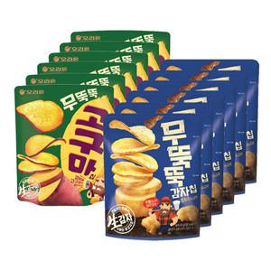 오리온 무뚝뚝감자 60g+무뚝뚝 고구마칩 56gx각6개(총12개)