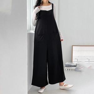 [오노마] ONM 빅사이즈 끈 와이드 점프슈트 ar24102